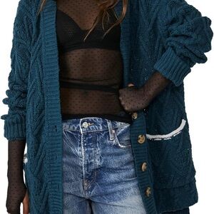 Free People Montana Cable Cardi